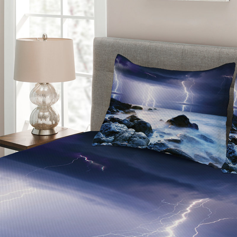 Coastal Polyester Coverlet