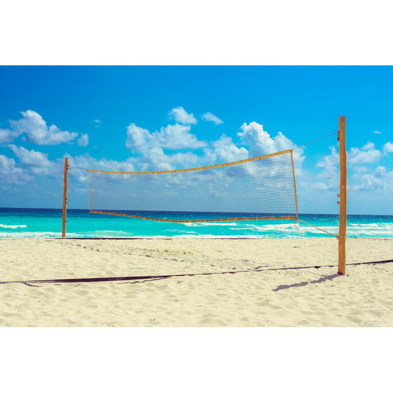 Volleyball - Photographie sur toile tendue, H 24 po x l 36 po