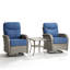 Ensemble de 3 chaises de patio pivotantes en osier de 3 po avec tables d'appoint-1059860360-1059860363