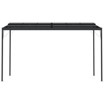 Autum Gazebo With Roof Anthracite 4X3x2.5 M Aluminium And Steel