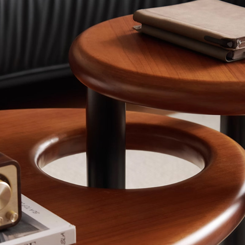 Solid wood tea table with ancient style design