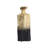 Burdetta Modern Decorative Metal and Aluminum Vase with Sculptural Geometric Neck and Textured Glam Design-1067695559