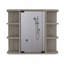Pharmacie Roseburg à 6 tablettes avec miroir gris clair Roseburg-1192453260