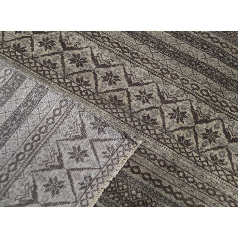 Hand-Knotted High-Quality Beige and Brown Area Rug