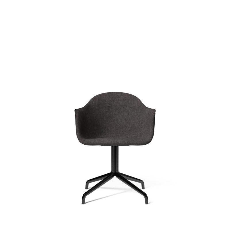 Harbour Task Chair, Dakar 0311 Antilop Genuine Leather, Black Steel