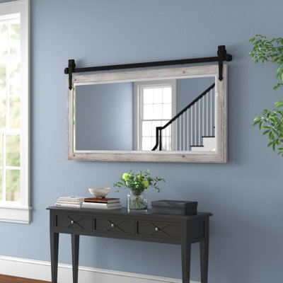 Neace Solid Wood Flat Wall Mirror