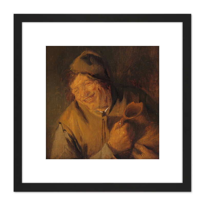 The Merry Peasant by Adriaen Van Ostade - Single Picture Frame Painting