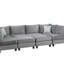 Canapé modulaire en velours 8 pièces
