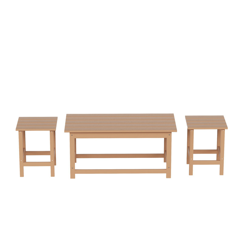 Table d'appoint et table basse Alger, Teck