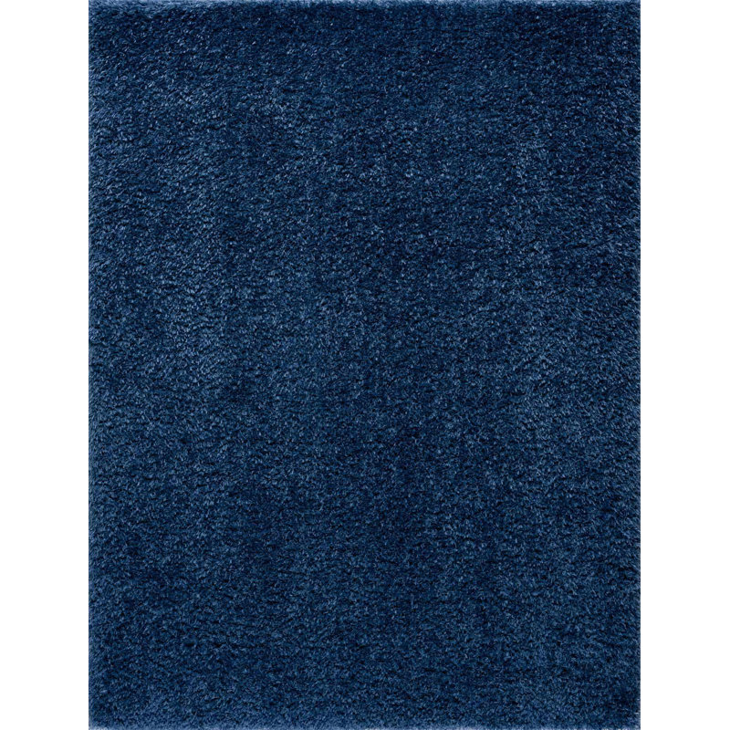 Solid Shag Area Rug - Basics by Wayfair™, Rectangle 6'7" x 9'