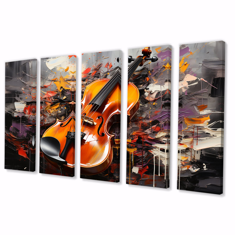 "Chello Jazz Rhapsody I, 5 pièces", 5 pièces, H 32 po x l 80 po