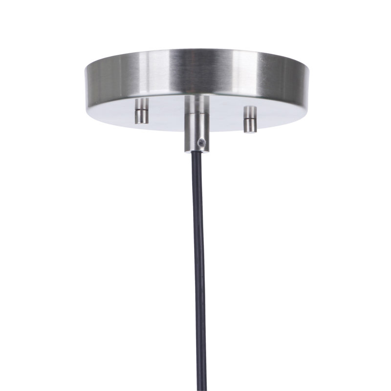 Luminaire suspendu conique à 1 lumière DEL Talisha, H 13,25 po x l 10 po x P 10 po, Nickel