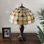 Lampe de table Simonson Tiffany Vitrail doré inclus Ampoules DEL l 16 po x P 16 po x H 24 po