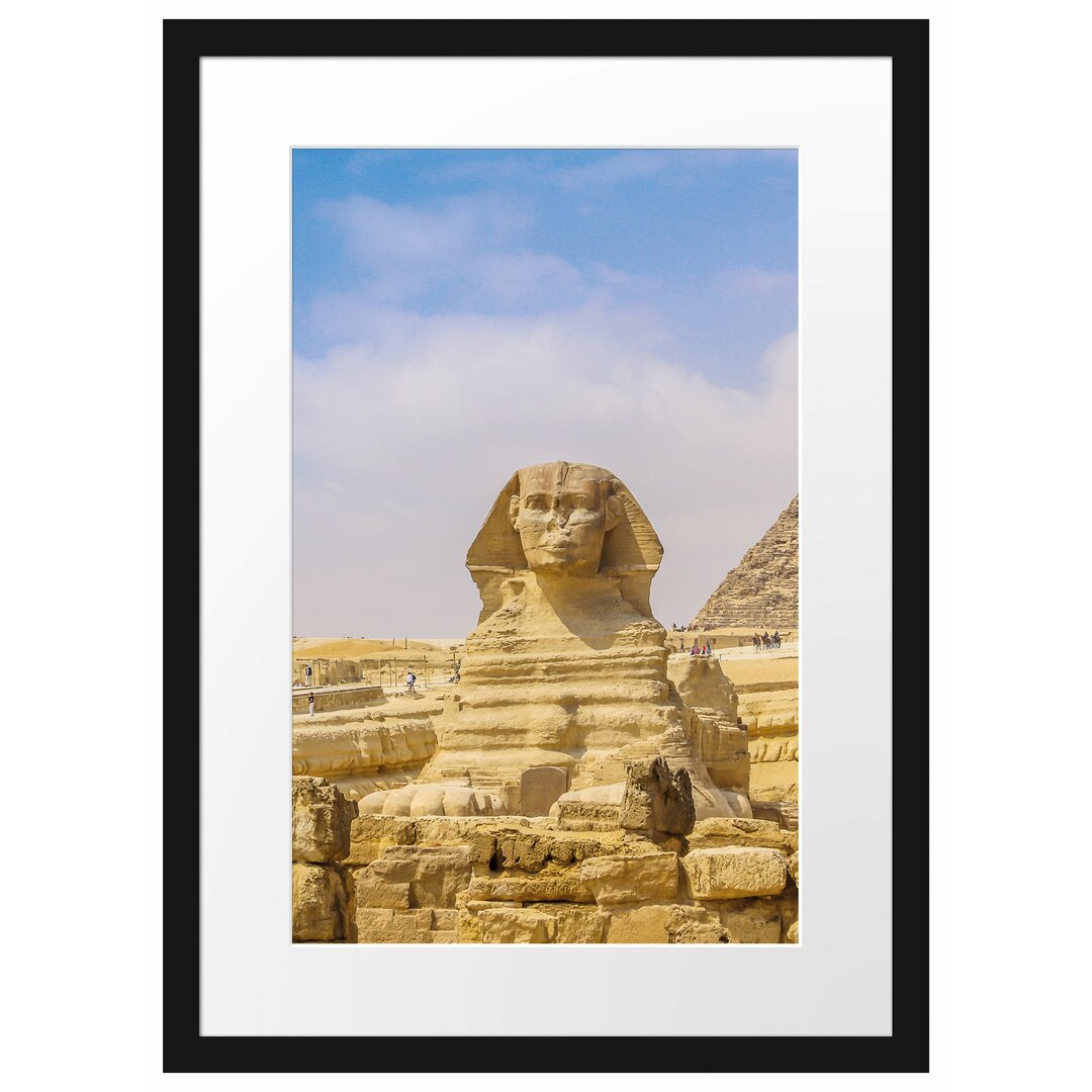 Gerahmtes Poster Große Sphinx von Gizeh