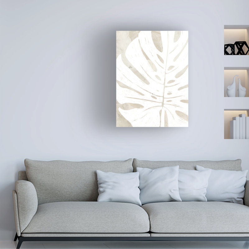 «June Erica Vess», «Linen Tropical Silhouette I», art sur toile, H 32 po x l 24 po x P 2 po