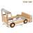 Twin Size Car Bed With Storage Shelves, Kids Platform Bed With Cute Car-Shape, Childlike Design, Natural-76472185