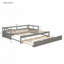 Lit de jour extensible avec couchette, lit de jour en bois avec couchette-167462180