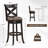 Bular Swivel Upholstered Faux Leather Counter Stool