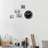 QXA435SLH Wall Clock, Silver-Tone
