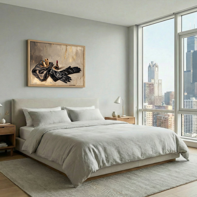 Ensemble élégant d'une toile murale immobile, H 24 po x l 36 po, Naturel