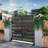 6 ft. H x 4 ft. W Metal Privacy Screen Fence Panel Brick Pattern-55887650