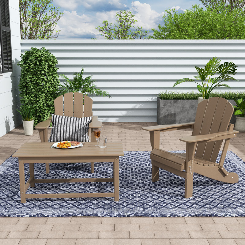 Chaise Adirondack pliante Laguna, Bois patiné