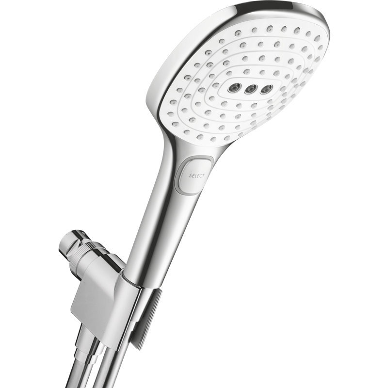 Raindance Handheld Shower Head, Chrome/White