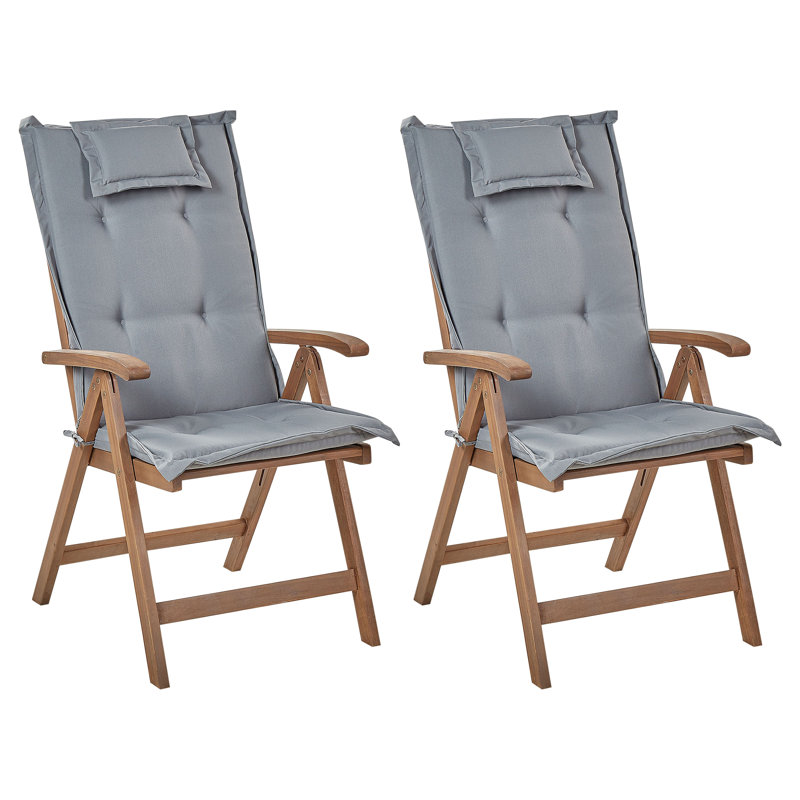 Bartonville Patio Dining Armchair with Cushion, Grey
