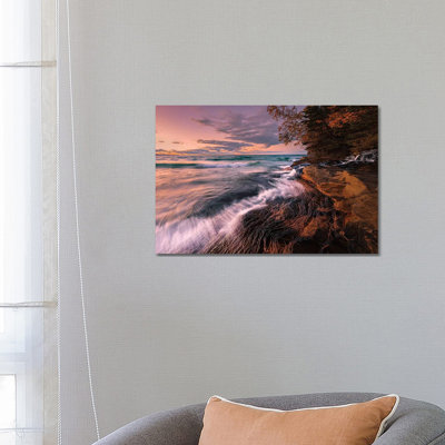 Autumn Water by John J. Chen - Wrapped Canvas Print