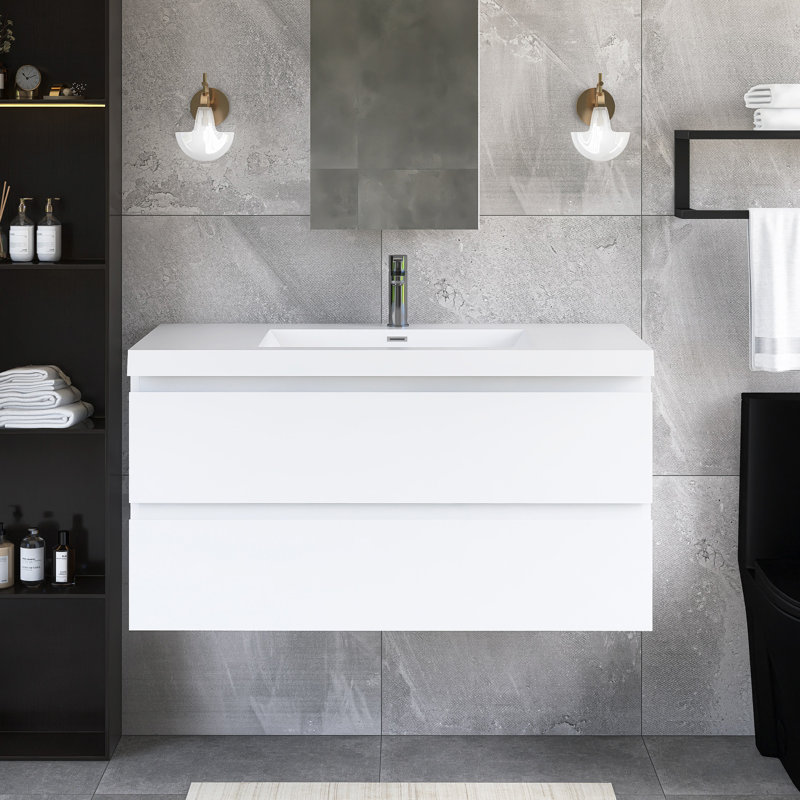 Meuble-lavabo flottant 42 po avec lavabo