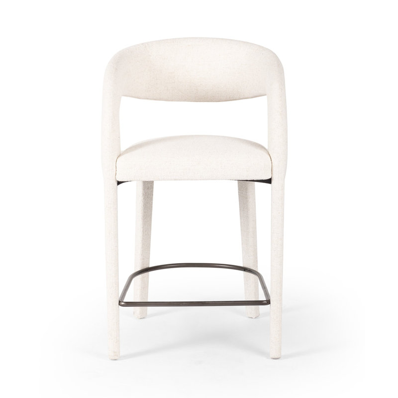 Hawkins Stool, Counter Stool (26.57" Seat Height), Omari Natural/Polyester Blend