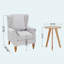 Fauteuil d'appoint rembourré à oreilles avec table d'appoint-2048159168