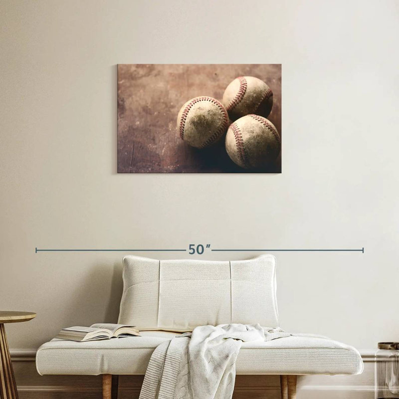 Sireci Baseball Trio, 20" H x 30" W