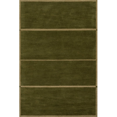 Mid-Century Hand-Tufted Geometric Rug