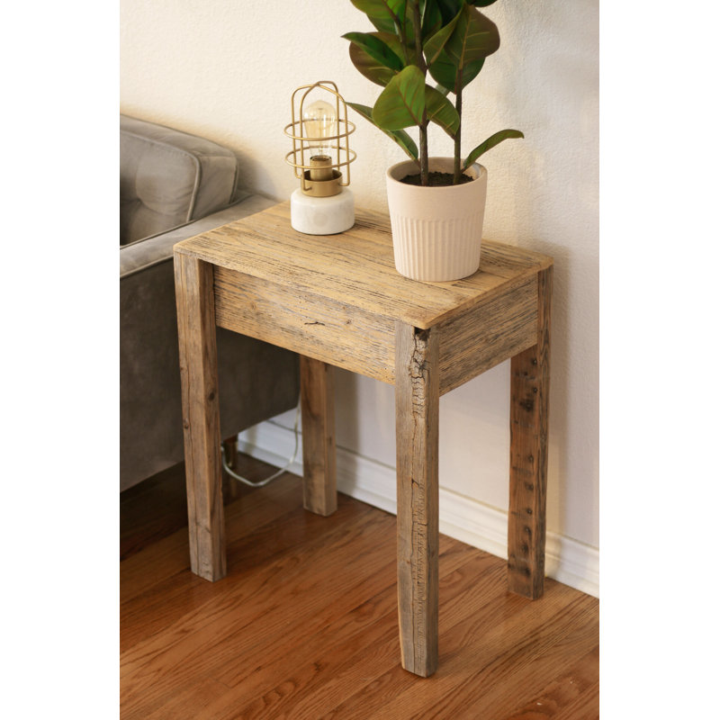 Abayomi Solid Wood End Table