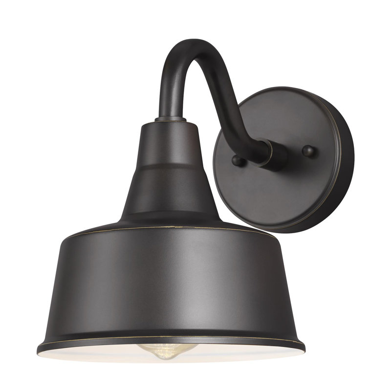 Luminaire de grange d'extérieur Blakeston, H 10 pi x l 8 po x P 8 po, Non, Bronze antique