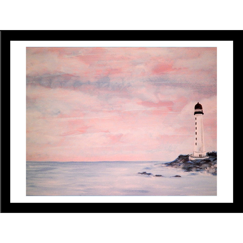 «Cotton Candy», reproduction, H 11 po x l 14 po x P 1 po, Papier avec cadre noir, Blanc