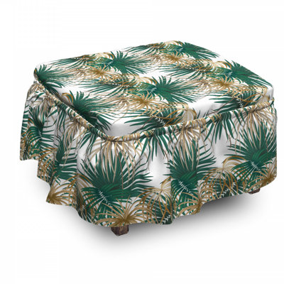 Box Cushion Ottoman Slipcover