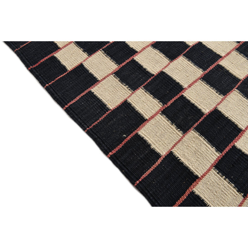 Tapis noir et blanc Noor