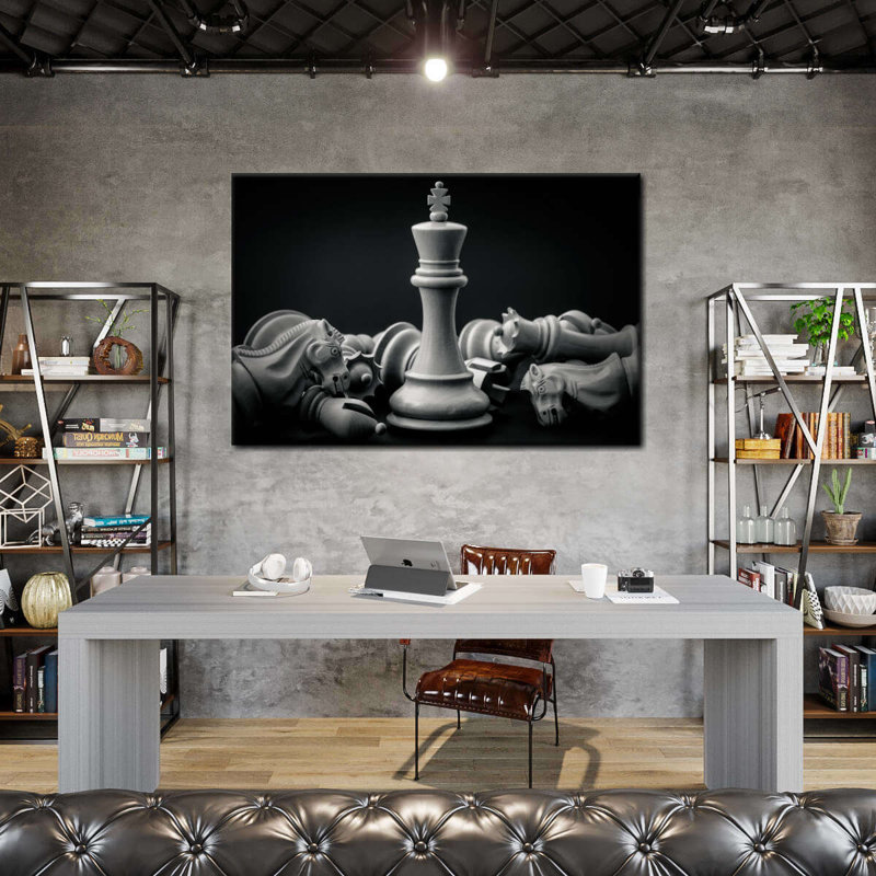 «Chess King», reproduction sur toile, H 30 po x l 45 po x P 1,25 po