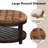 Farmhouse Upholstered Storage Tufted Ottoman with Free Tray-41044986