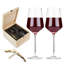 Boîte-cadeau pour verre à vin et tire-bouchon Viski, lot de 3, 16 Viski