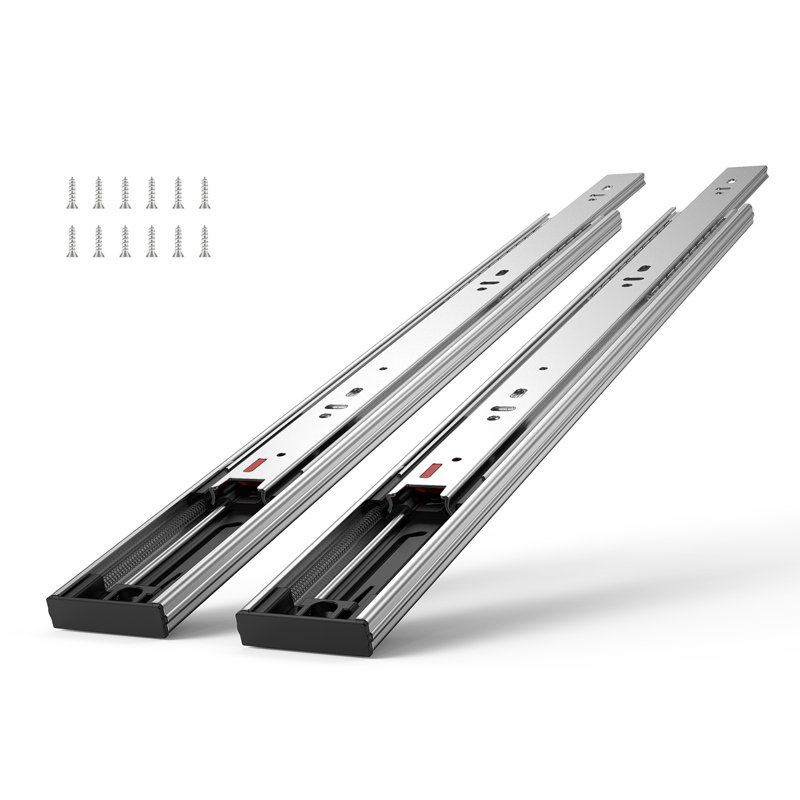 6 Pairs of 14 Inch Drawer Slides Side Mount Rails,Soft-Close Noiseless Guide Glides, 0.5" H x 15.87" W x 1.77" D