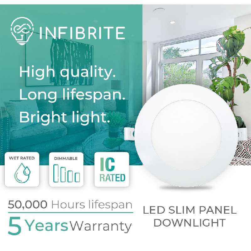 6-Inch Smart Multi-Color LED Recessed Lighting Kit with Voice Control