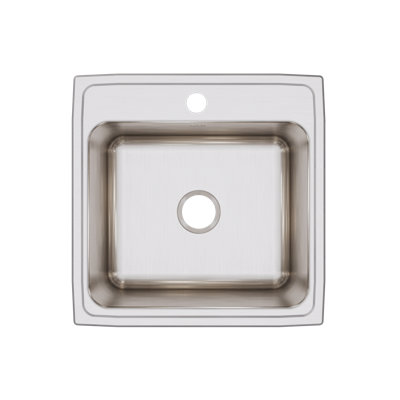 Lustertone 22" L x 22" W Drop-In Kitchen Sink