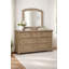 Alek 64.75" W Transitional 7-Drawer Solid Wood Dresser with Hidden Felt-Lined Jewellery Drawer-226653312