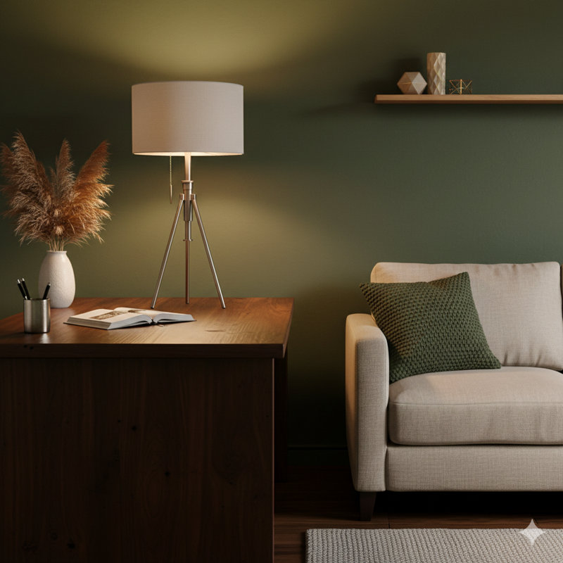 32-37"H Adjustable Tripod Table Lamp