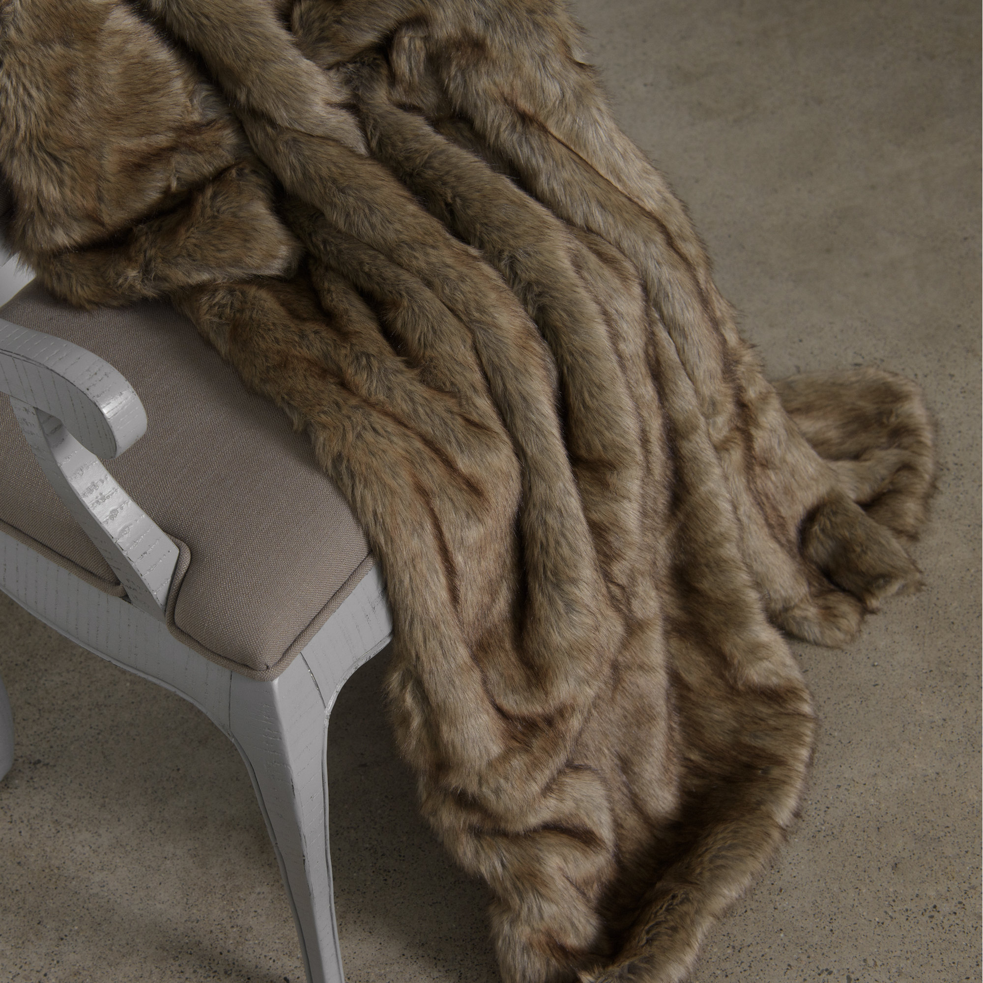 Westview Faux Fur Throw Blanket,  58" W x 60" L