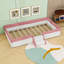 Lit de plancher rembourré avec bandes et lattes claires-1745955883-1745955884
