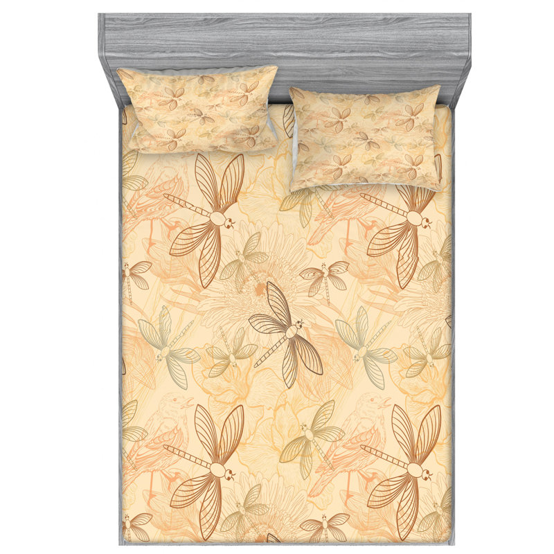 Microfiber Sheet Set, Queen Sheet Set with Fitted Sheet